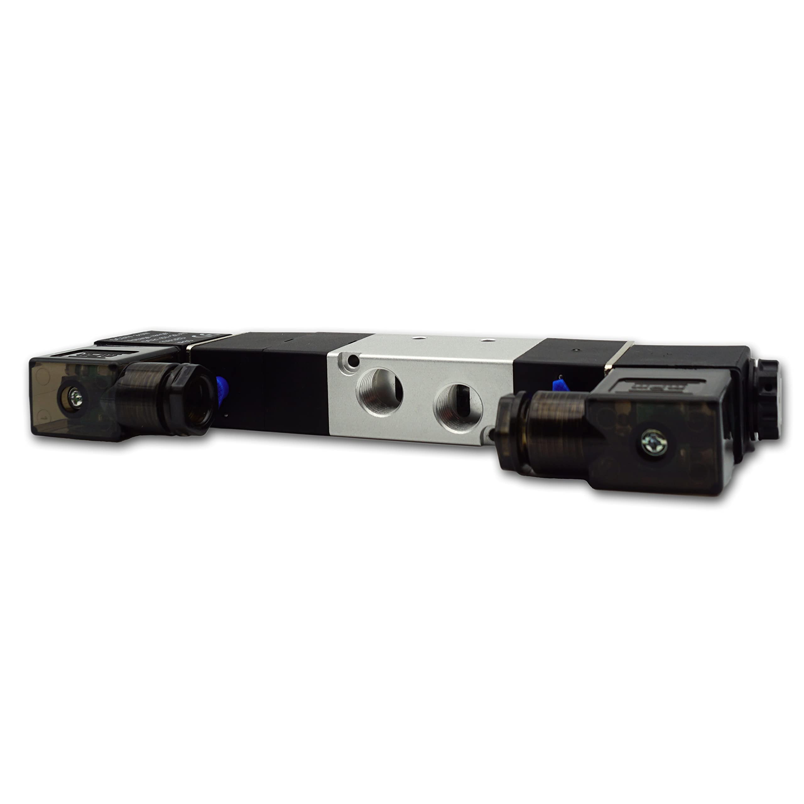 Válvula direccional magnética neumática 5/3 válvula de dirección 1/4" 12 V CC (5/3 vías 1/4" 12 V DC)