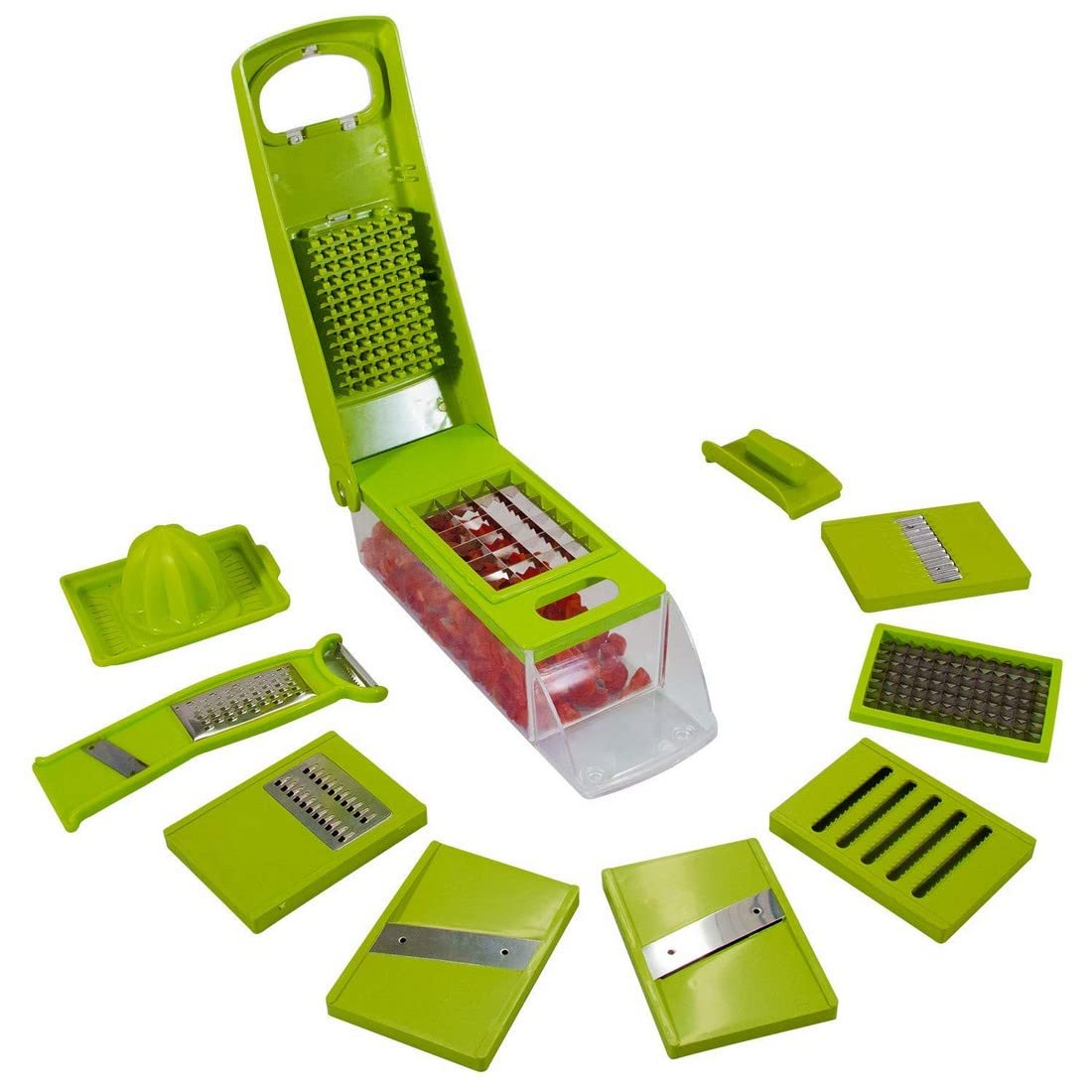 HAB Mart 12 in 1 Multi-Purpose Vegetable and Fruit Chopper, Fruit Grater, Slicer Dicer, Chipper, Peeler Kitchen Accessories-image-13