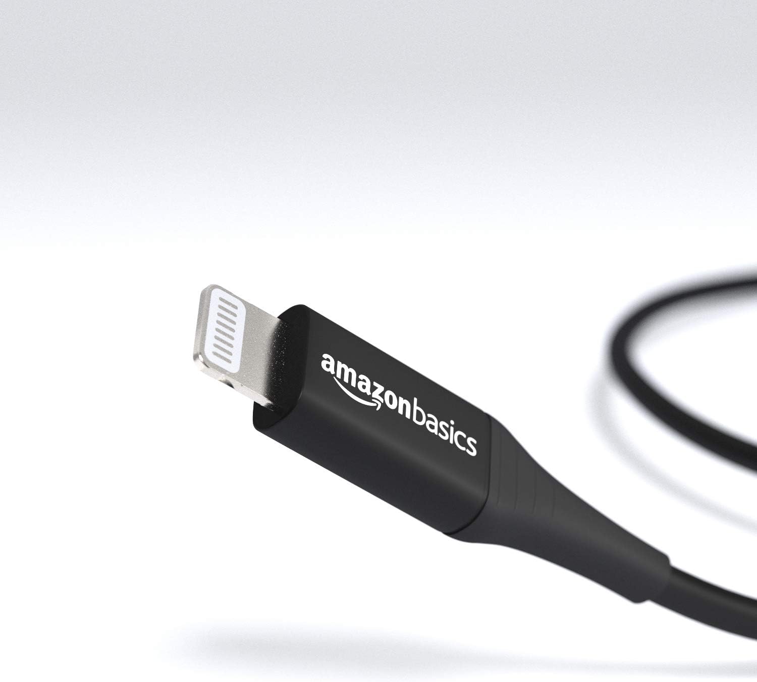 Amazon Basics USB-A to Lightning Cable Cord, MFi Certified Charger for Apple iPhone 14 13 12 11 X Xs Pro, Pro Max, Plus, iPad, 20,000 Bend Lifespan, Black, 6-Ft