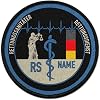 Copytec Patch Personalised Paramedic Justice Uniform RS RettSan #45559