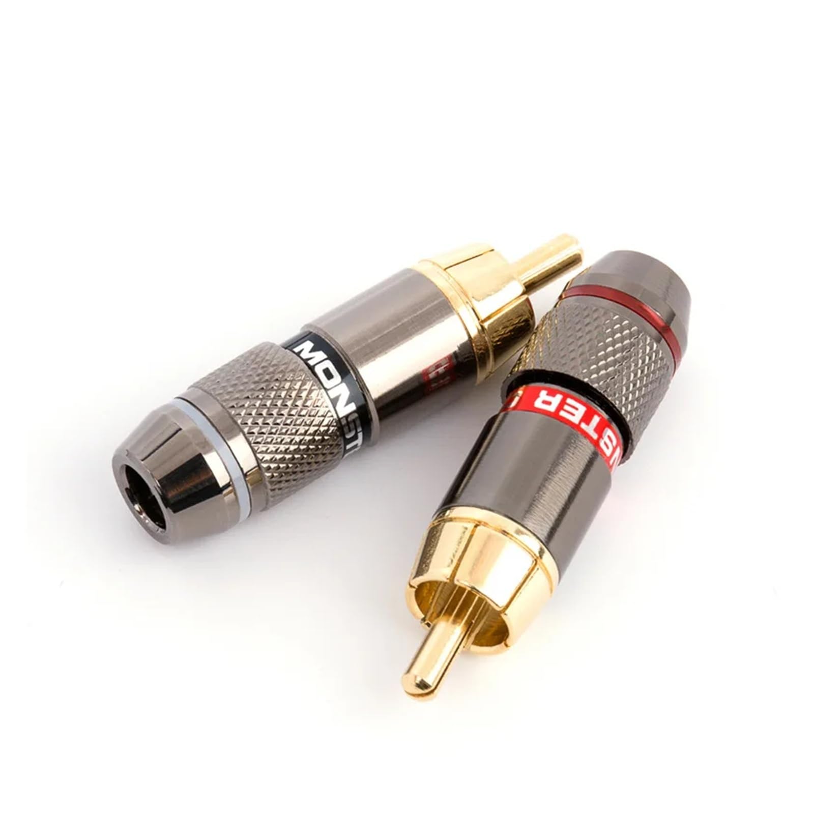 Connecteur de prise RCA en alliage de zinc plaqué or 24 carats, 4/8/12 pièces, connecteur de prise de haut-parleur d'alimentation(8pcs)