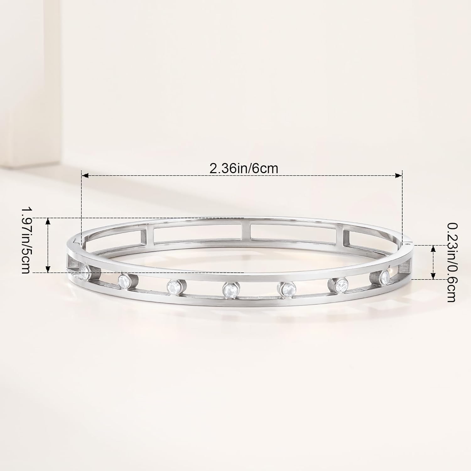 Gold Bangle Bracelets for Women, 18K Gold/Silver Plated Bangles for Women Gold Bracelets for Women Cuff Bracelet Tarnish Free Jewelry for Women Accessories for Her Gifts - Image 6