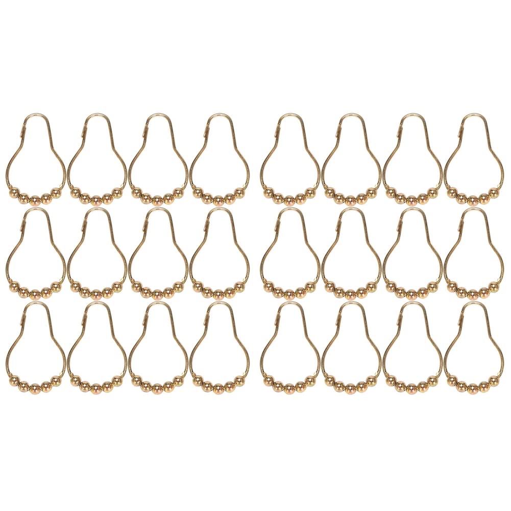 Hndhbfgrt Easy Install Rustproof Shower Curtain Hooks Frictionless Stainless Steel - Easy Glide Shower Rings 24 Hooks