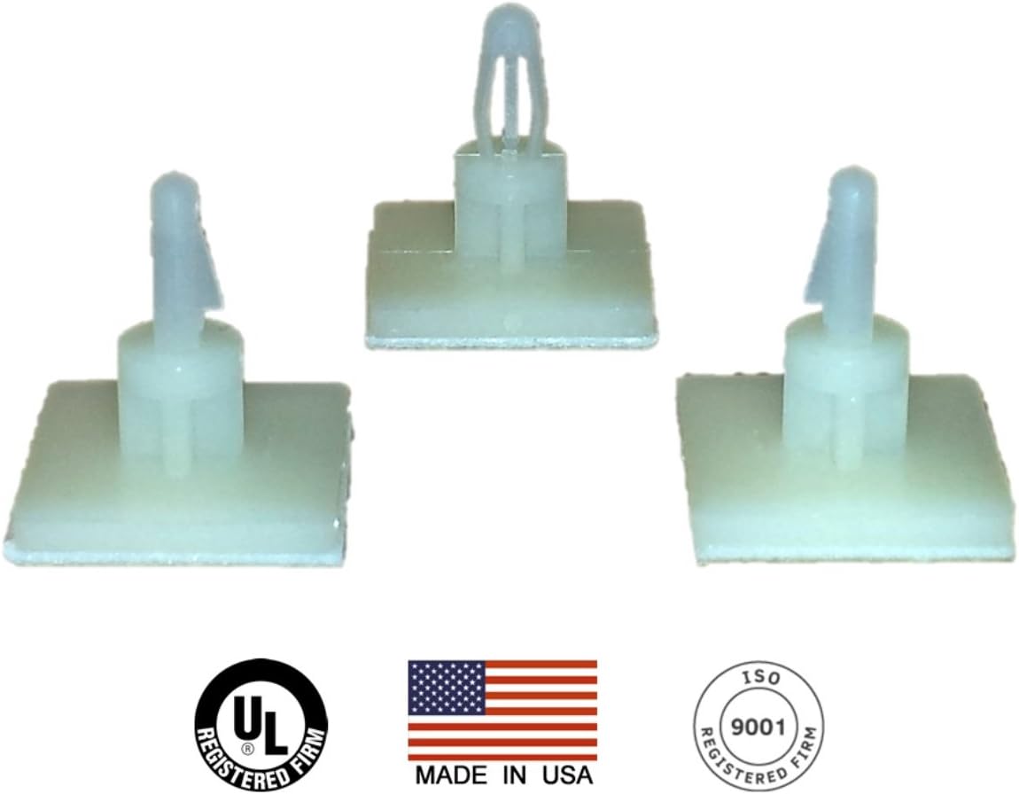Adhesive Locking PCB Standoffs 24 pack (0.145"-0.156" Opening / 0.375" Height / 0.70" Base)