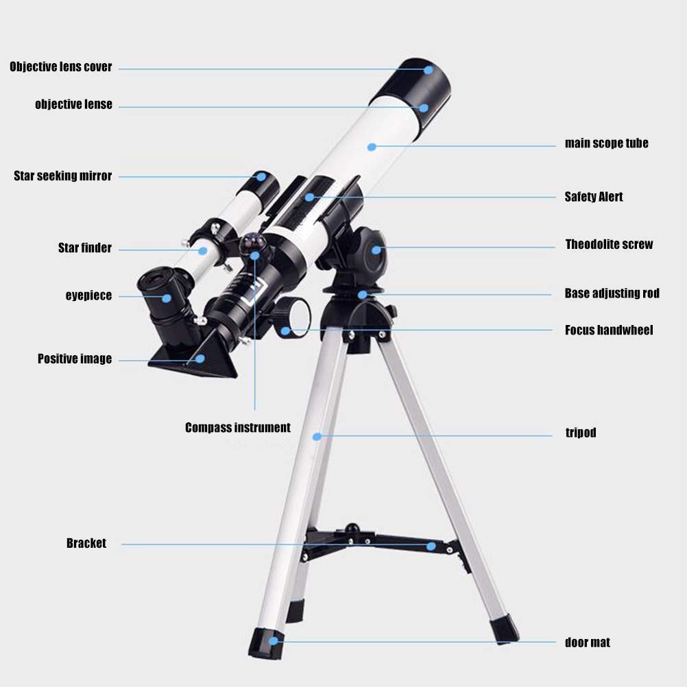 Teleskop astronomiczny Teleskop astronomiczny ze statywem Początkujący profesjonalny obserwacja gwiazd Hig, teleskop dla dzieci-teleskop astronomiczny o dużej rozdzielczości z dużym powiększeniem