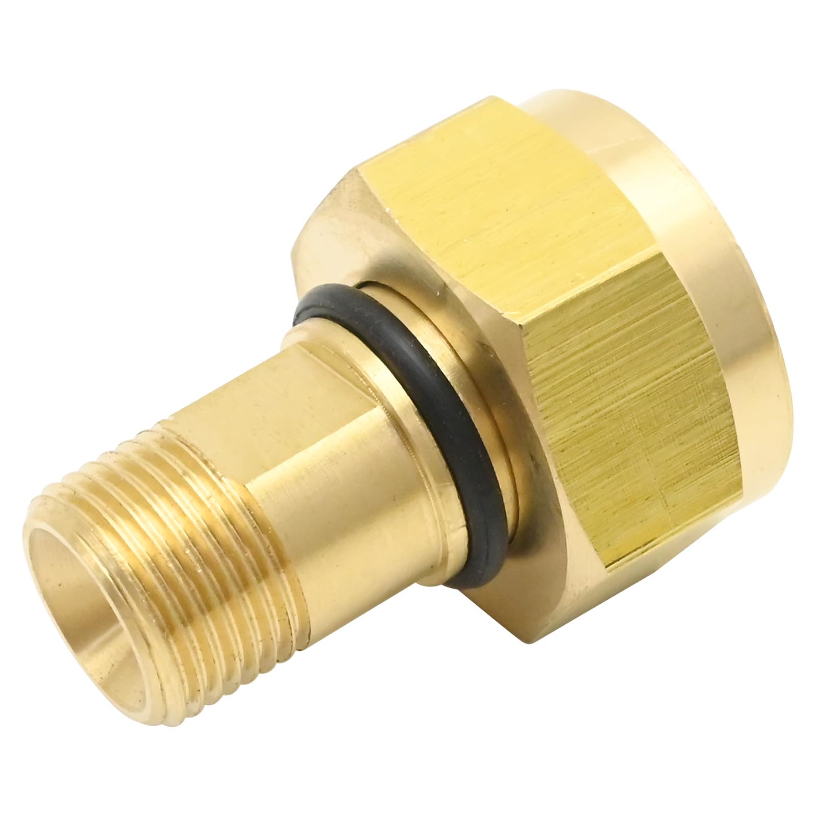 Zreneyfex CGA-520 B Tank Acetylene to CGA-200 MC Acetylene Regulator, Brass Acetylene Adapter, Replace for Gas cylinders