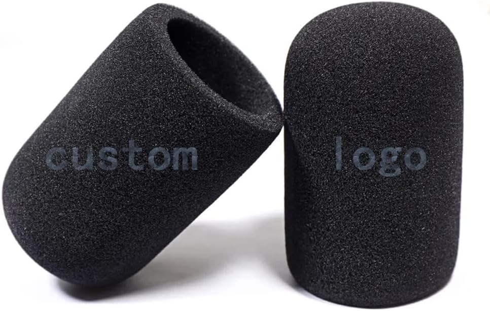 custom microphone cover Windshield foam cover microphone isolation shield Anchor Interview Headphones Windproof (cylinder)
