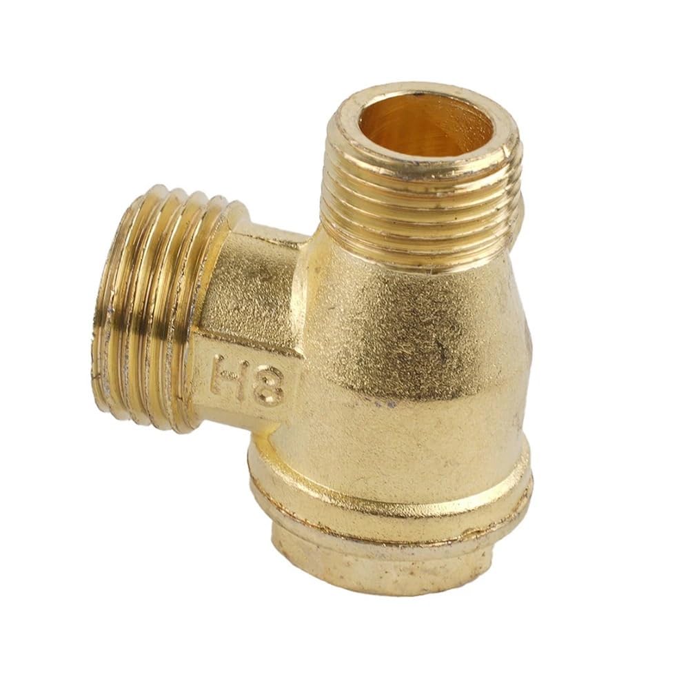 Kunllp Men's One Color Air Compressor 400Mm Exhaust Tube With 3-Port Zinc Alloy Check Valve Hex Nut Air Compressor Copper Exhaust Tube Replacet