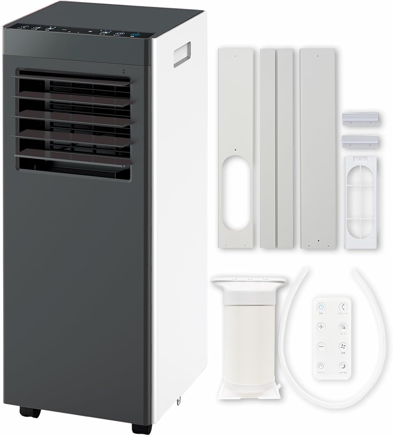 【工事不要】 QUADS(クワッズ) スポットクーラー 自動ルーバー機能 パワフル2.3kW 9畳 除湿能力 19L/日 家庭用 冷房 除湿 送風 梅雨対策 湿気対策 ノンドレン 移動式エアコン 冷風機 スポットエアコン ポータブルクーラー クーラー 熱中症 熱中症対策