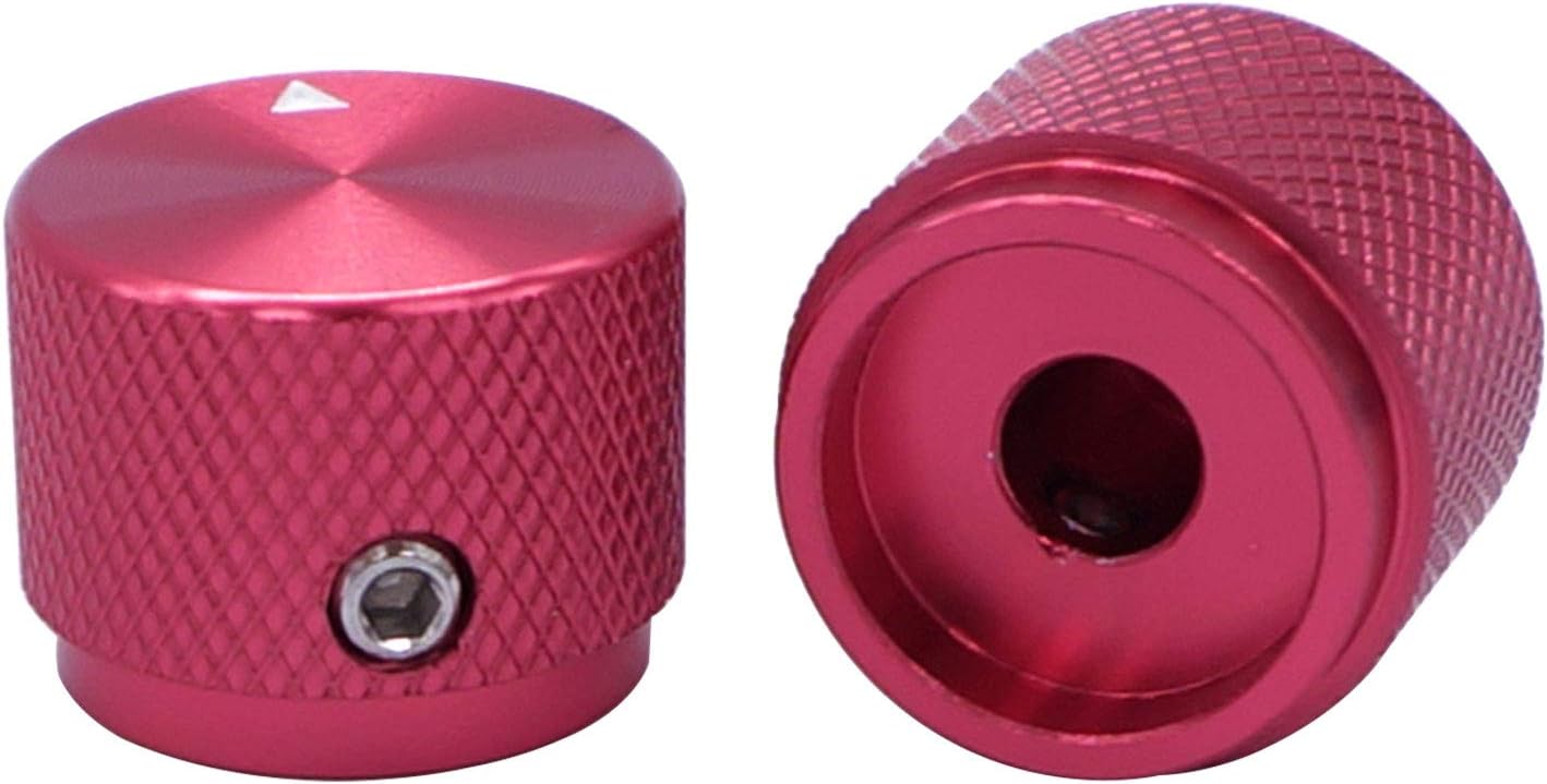 🔥 Flаѕh Sаlе Taiss/ 2pcs Red Aluminum Rotary Electronic Control Potentiometer Knob For 6 mm Diameter Shaft, Volume Control Knobs, Audio knob, Guitar Knobs，Switch Knob, 20mm dia. x 15.5mm height