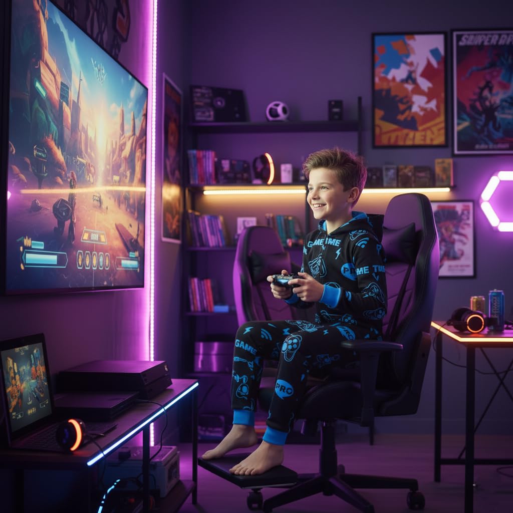 A2Z 4 Kids Cotone Tutina per Bambini Tutina Pigiama Lounge Indossare Gioco Volta Stampare Tutina da Notte Comodo Bambini I Regali per Ragazze Ragazzi età 2-13