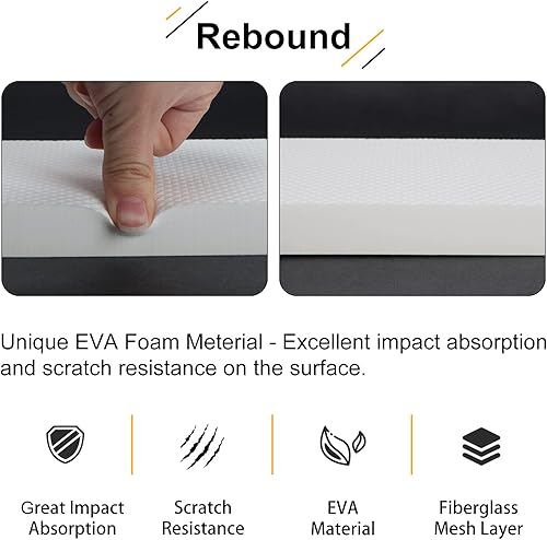 Miniatura 4 de Protector de pared de garaje, paquete de 6 protectores de pared para puerta de automóvil, impermeable, protector de parachoques de alta densidad,