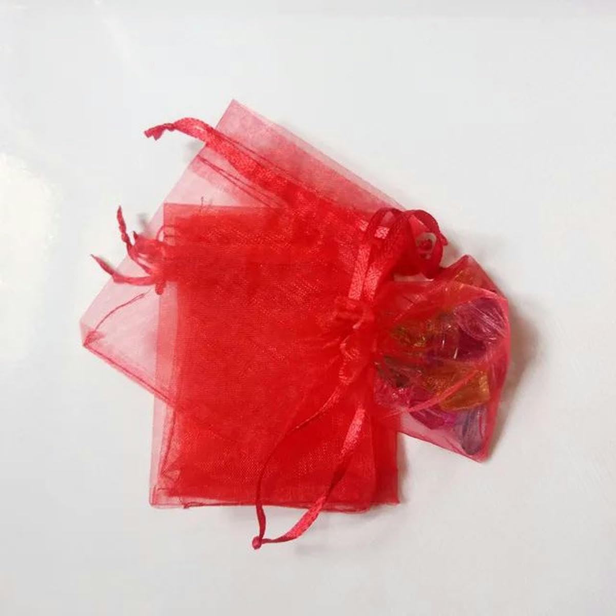 Sacchetti regalo in organza Sacchetti con coulisse 100 sacchetti for confezioni regalo di grandi dimensioni, sacchetti for gioielli, caramelle di nozze, sacchetti in organza, sacchetti for esposizione