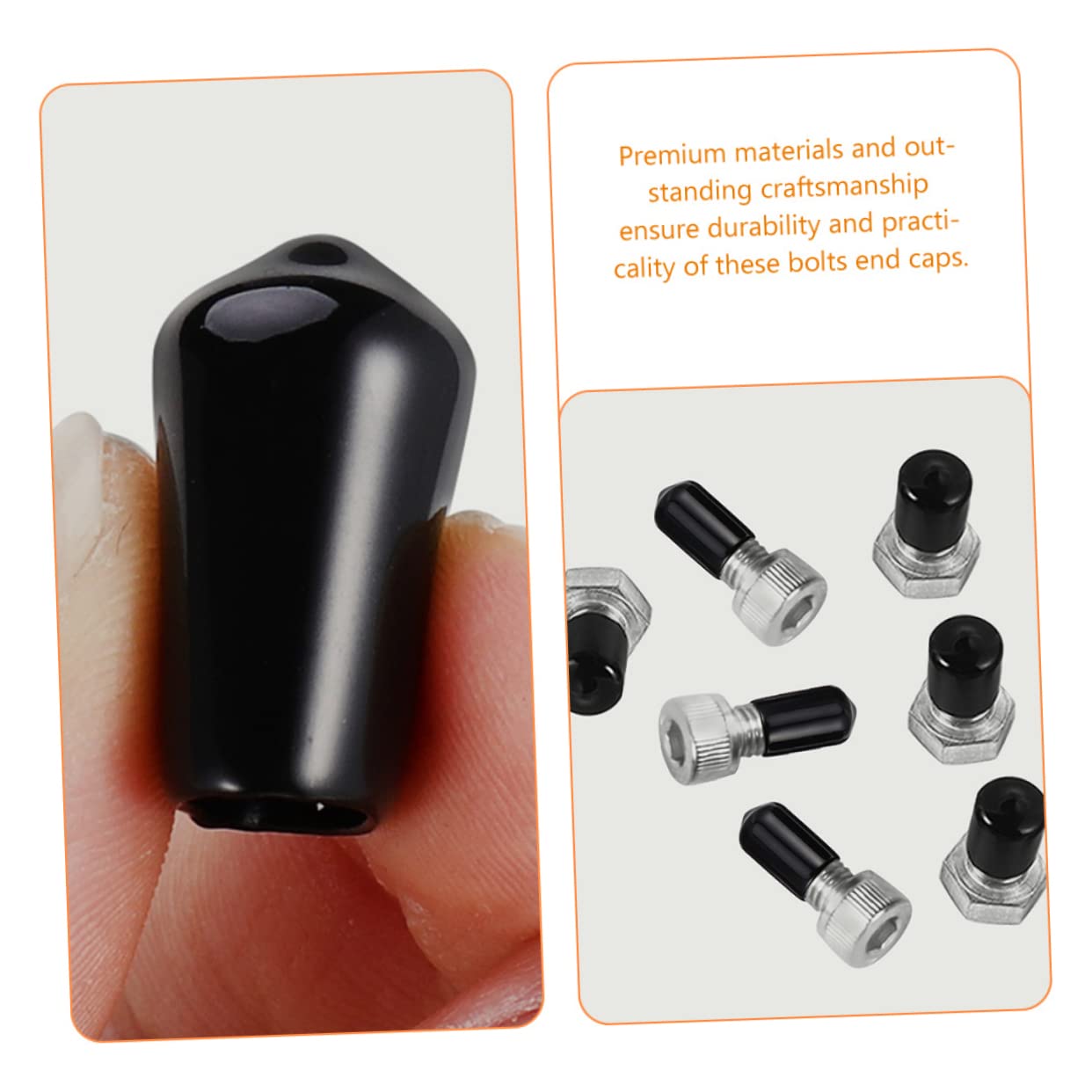 300pcs Screw Caps Bolt End Caps for Against and Water Flexible Rubber Bolt Covers Easy to Use for Home and Furniture Applications