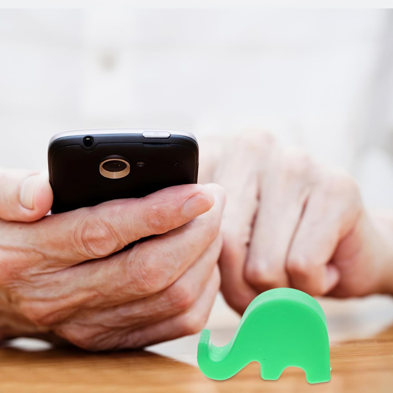 PRETYZOOM Elephant Phone Holder 50pcs PP Animal Phone Stand for Bedroom image 4