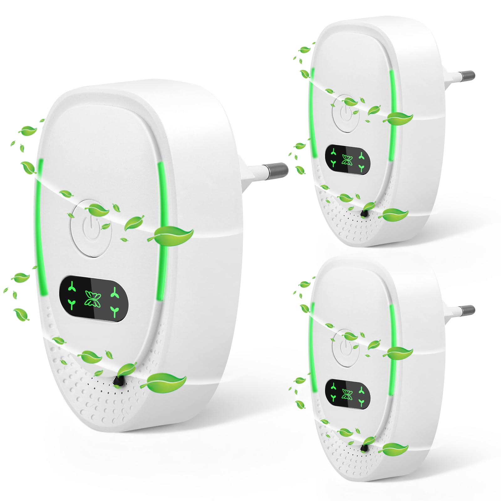 Purificatore D'aria, Plug in Air Purifier, 3PCS Purificatore Aria Odori Animali, Inseribile Agli Ioni Negativi, Purificatore D'aria per Ufficio, Camera, Bagno, Rimozione Fumo, Odori Di Animali E Odori - 1