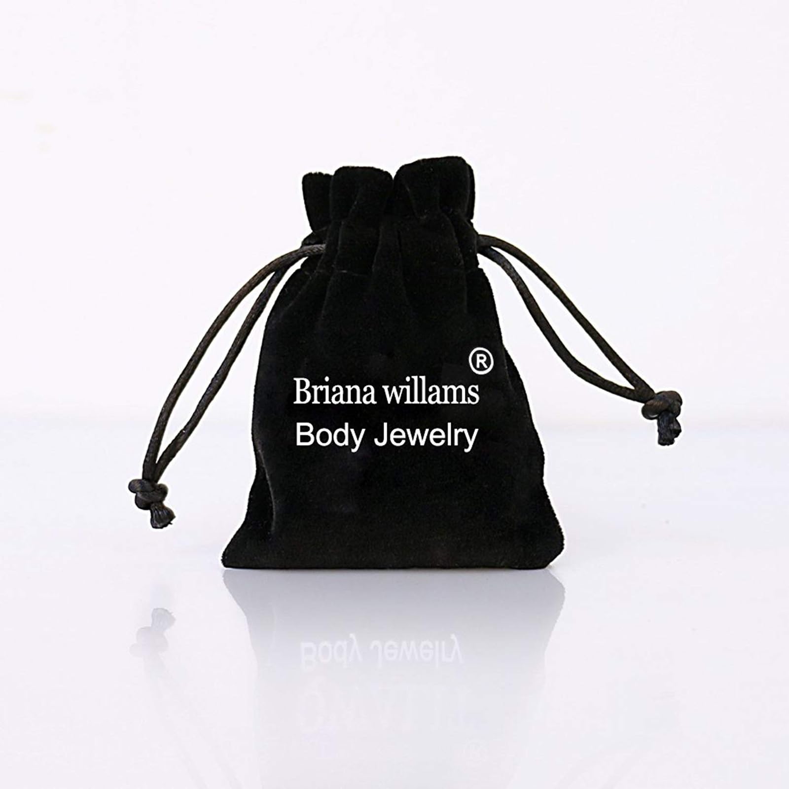 Briana Williams Acero quirúrgico 316L Nariz Stud Anillos Tornillo Piercing Jewelled Clear Diamond CZ 10-12PCS