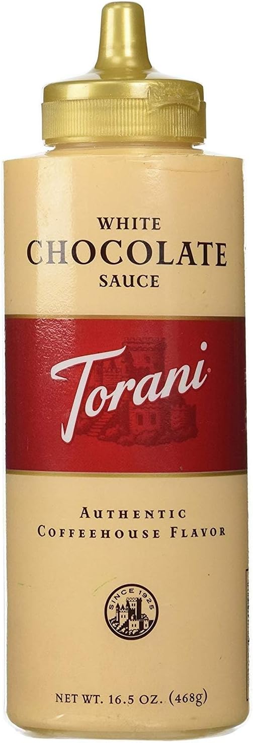 Torani White Chocolate Sauce 16.5 OZ (Pack of 4)
