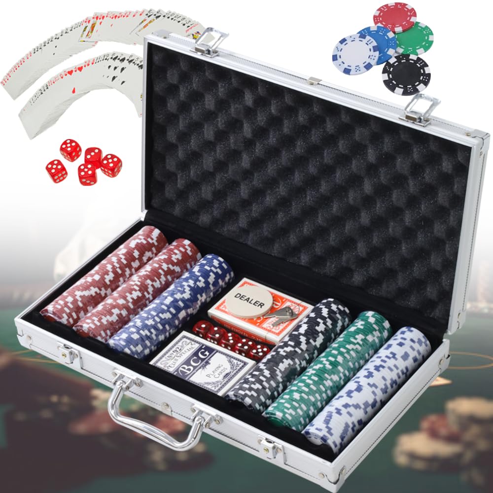Amazon | iimono117 ポーカーセット チップ300枚 アルミケース入り