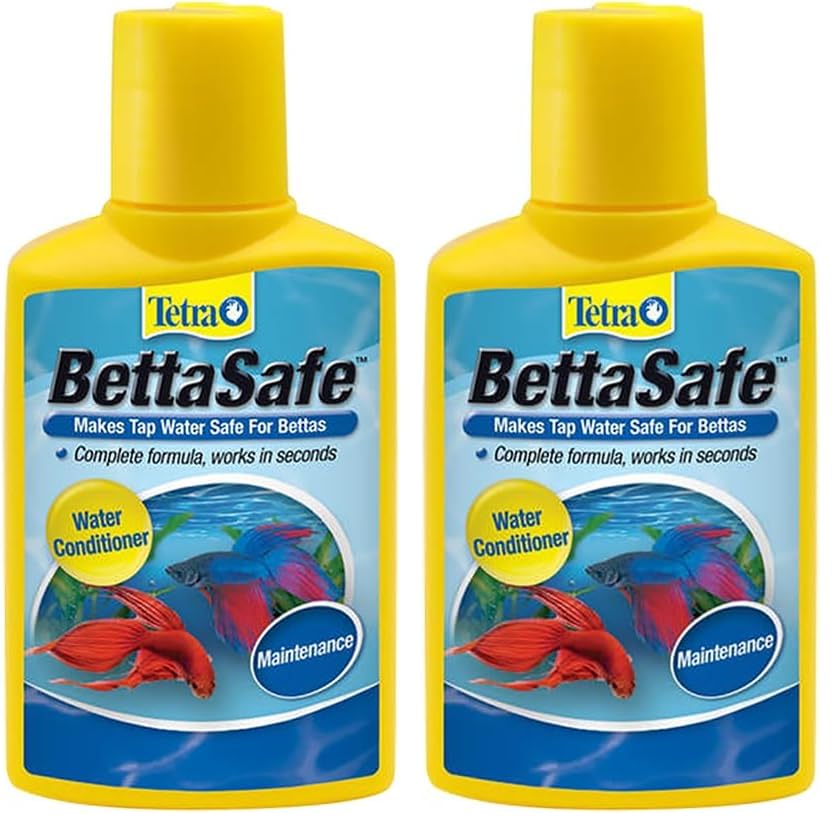 Image of Tetra BettaSafe, Aquarium Water Conditioner for Bettas, 1.69-Ounce, 50ml, Golds & Yellows (16837) (Pack of 2)
