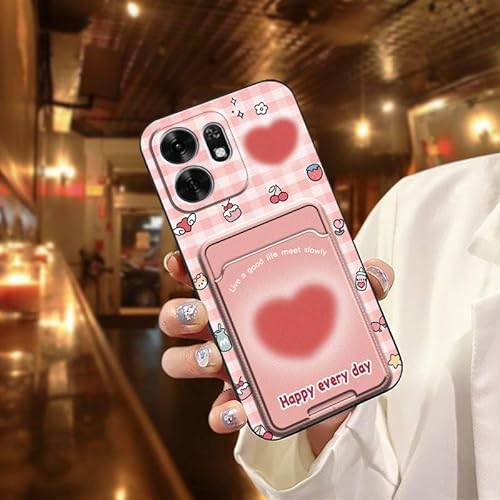 Phone Case Compatible with Honor Play60A, Dirt-resistant Cartoon Waterproof Shockproof Cute Durable Anti-knock Card bag Design T