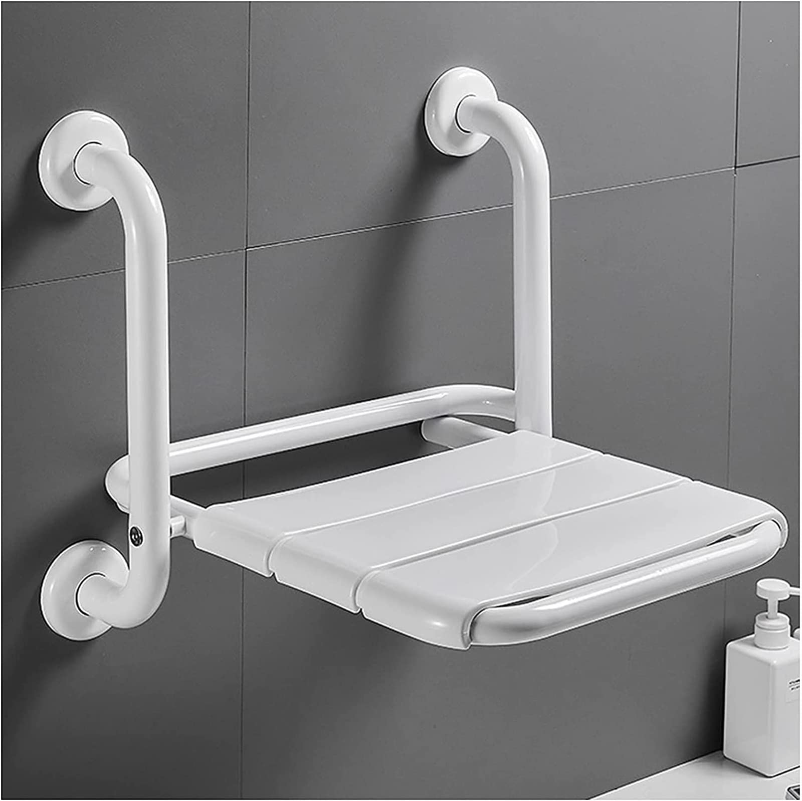 Tabouret de salle de bain pliant mural pour sécuriser la douche