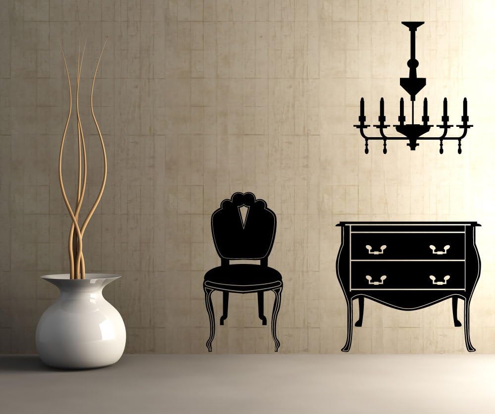 Vinyl Wall Decal Sticker Furniture Set Item OS_MG168