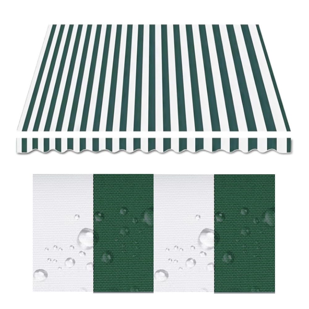 XBTGS Copertura di ricambio per tenda da giardino per tenda da giardino da 16,5 x 1,5 m, 3,5 x 2,5 m, 3,5 x 2,5 m, 3,5 x 1,5 m, verde - 2 x 1,5 m, verde - 6,5 x 5 ft/2 x 1,5 m