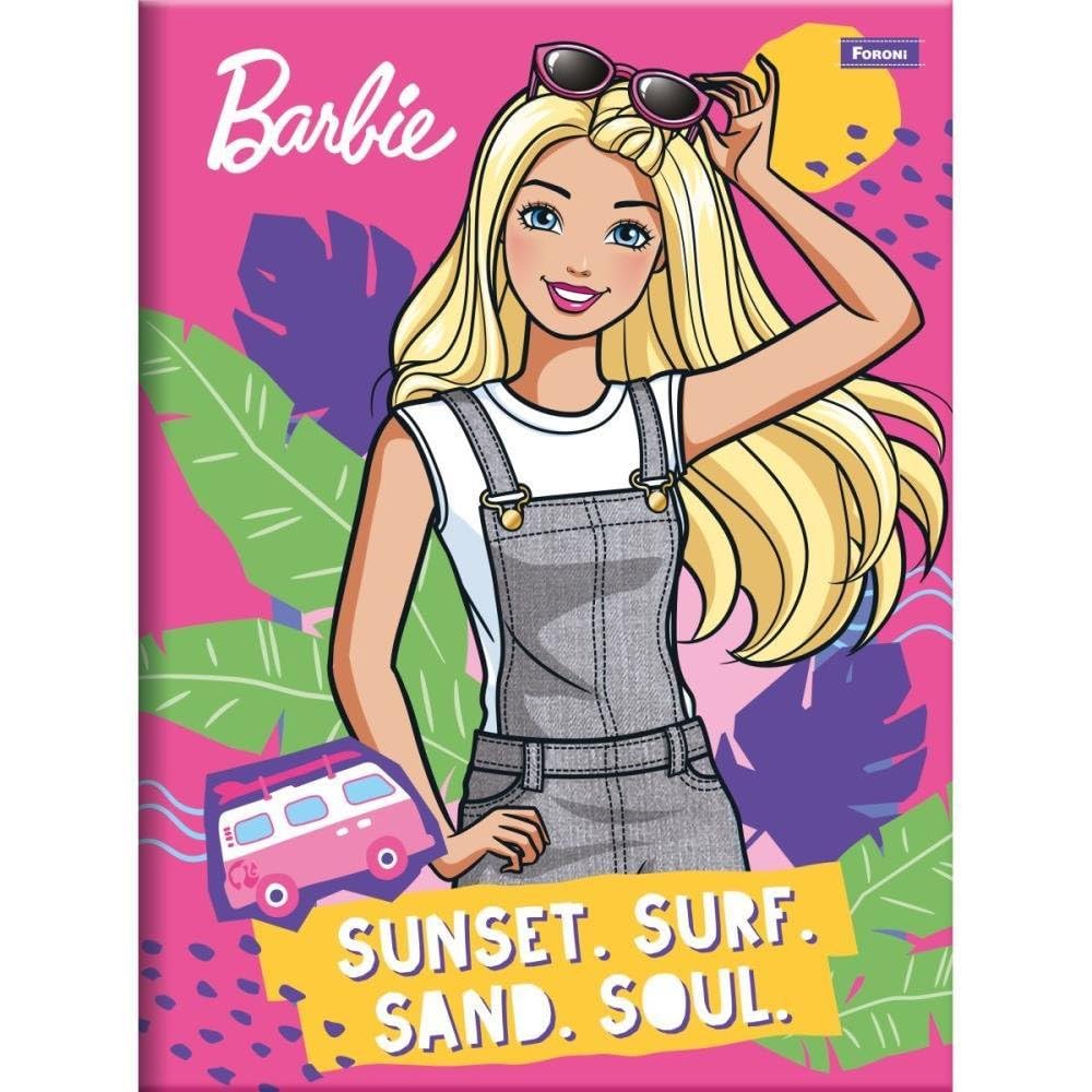 Caderno Brochurao Capa Dura Barbie 80Fls Pct Com 05-87141 | Amazon