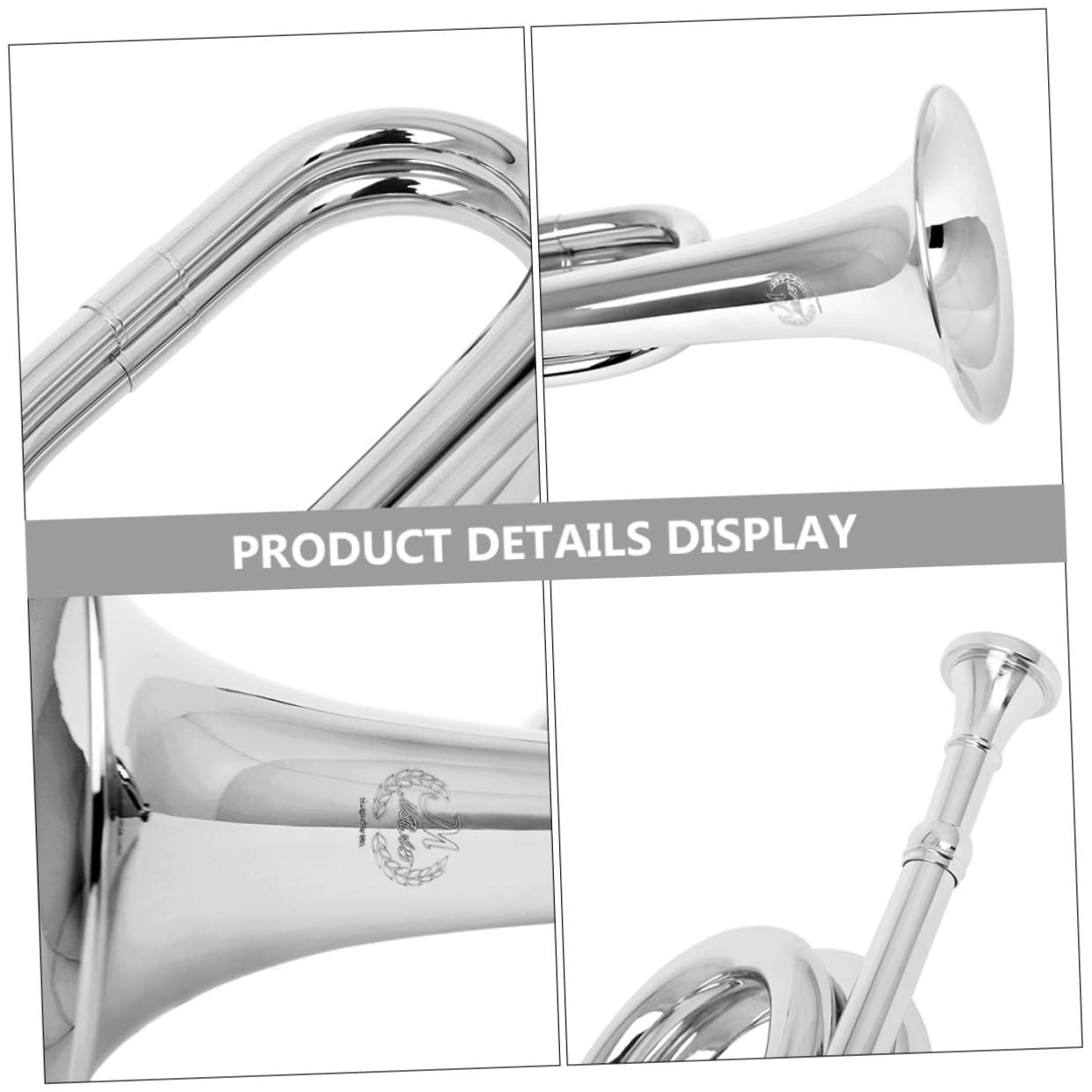 BESTonZON Clairon Orchestre Cuivre pour Fanfare Instrument à Vent pour Débutant Cor Cuivre Instrument de Musique