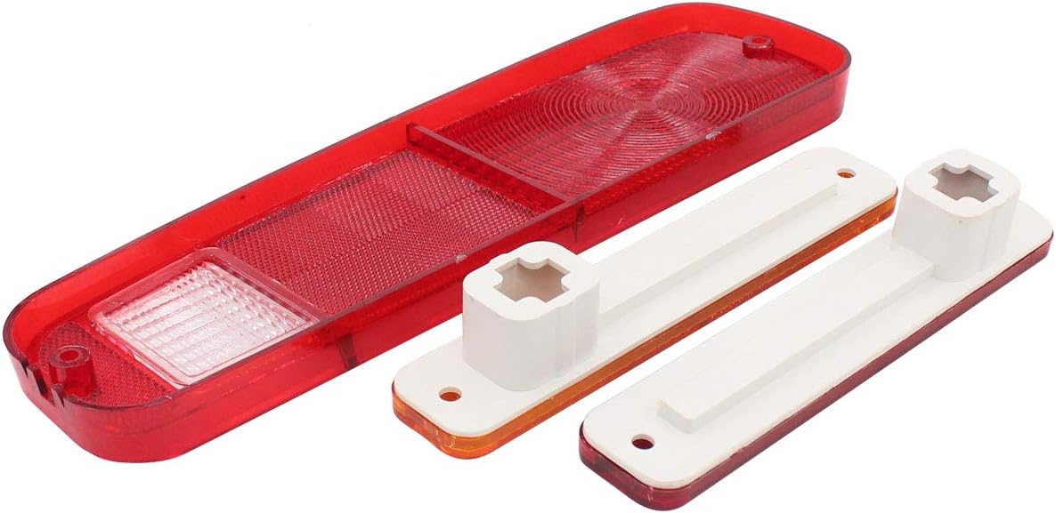 NewYall Left Right Tail Light Lens Only Taillamp Housing and Side Marker Light Fender for Ford F150 F250 E150 Econoline Bronco