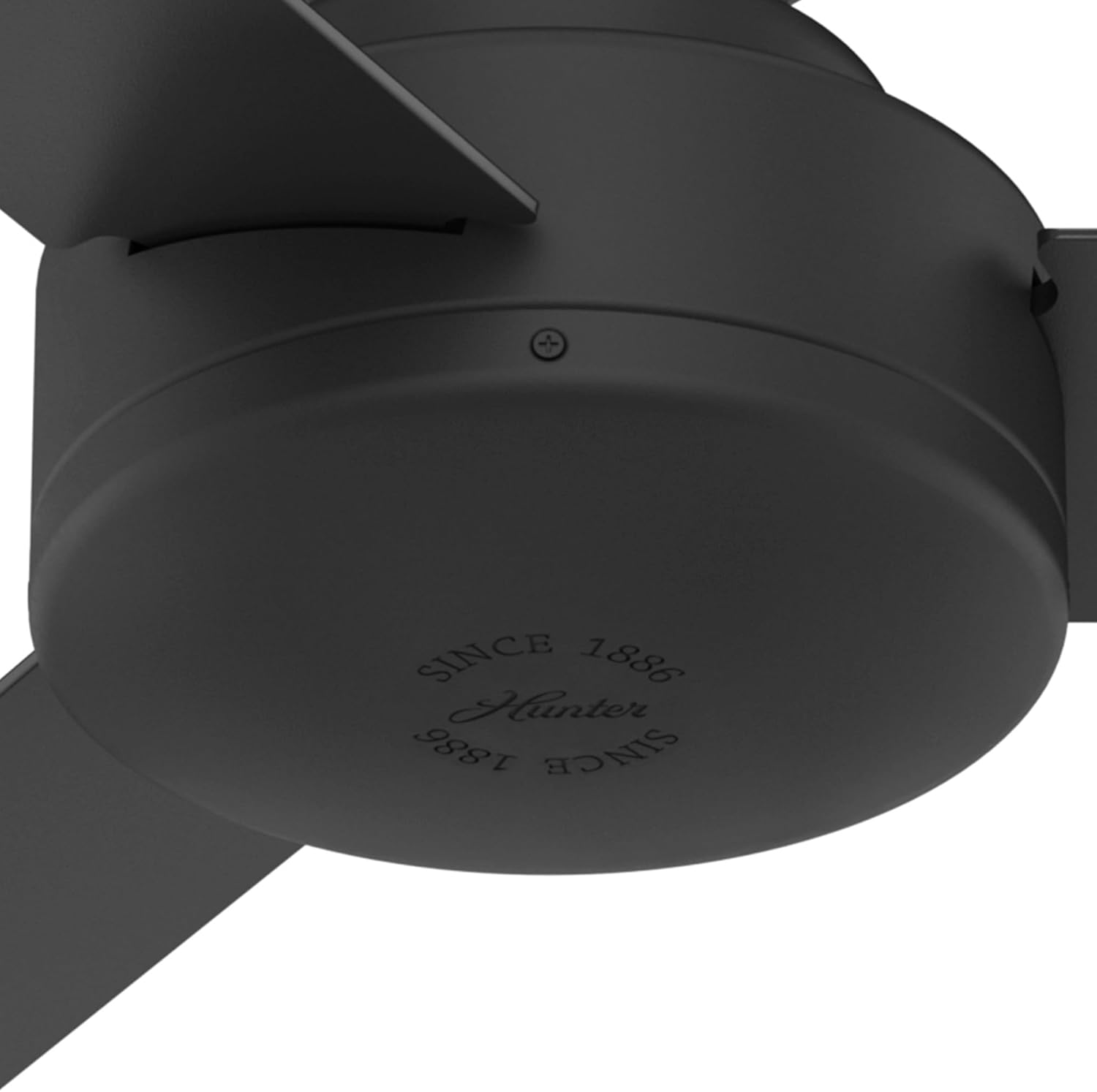 Hunter Fan 44 Inch Matte Black Ceiling fan for Bedroom, Living Room/Family Room, Dining Room, Kitchen, Office (Renewed)