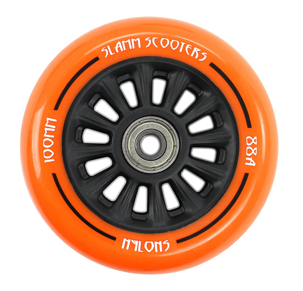 Slamm Scooters Ny-core Wheels,Unisex Adult, unisex_adult, SL509, Orange, 100 mm — image 1