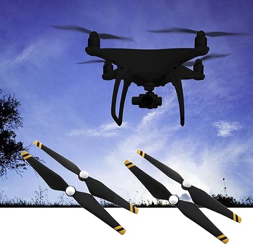 Miniatura 5 de 2 pares (4 unidades) de liberación rápida de fibra de carbono de bajo ruido de hélice compuesta compatible con DJI Phantom 44 ProPro+P4 Series
