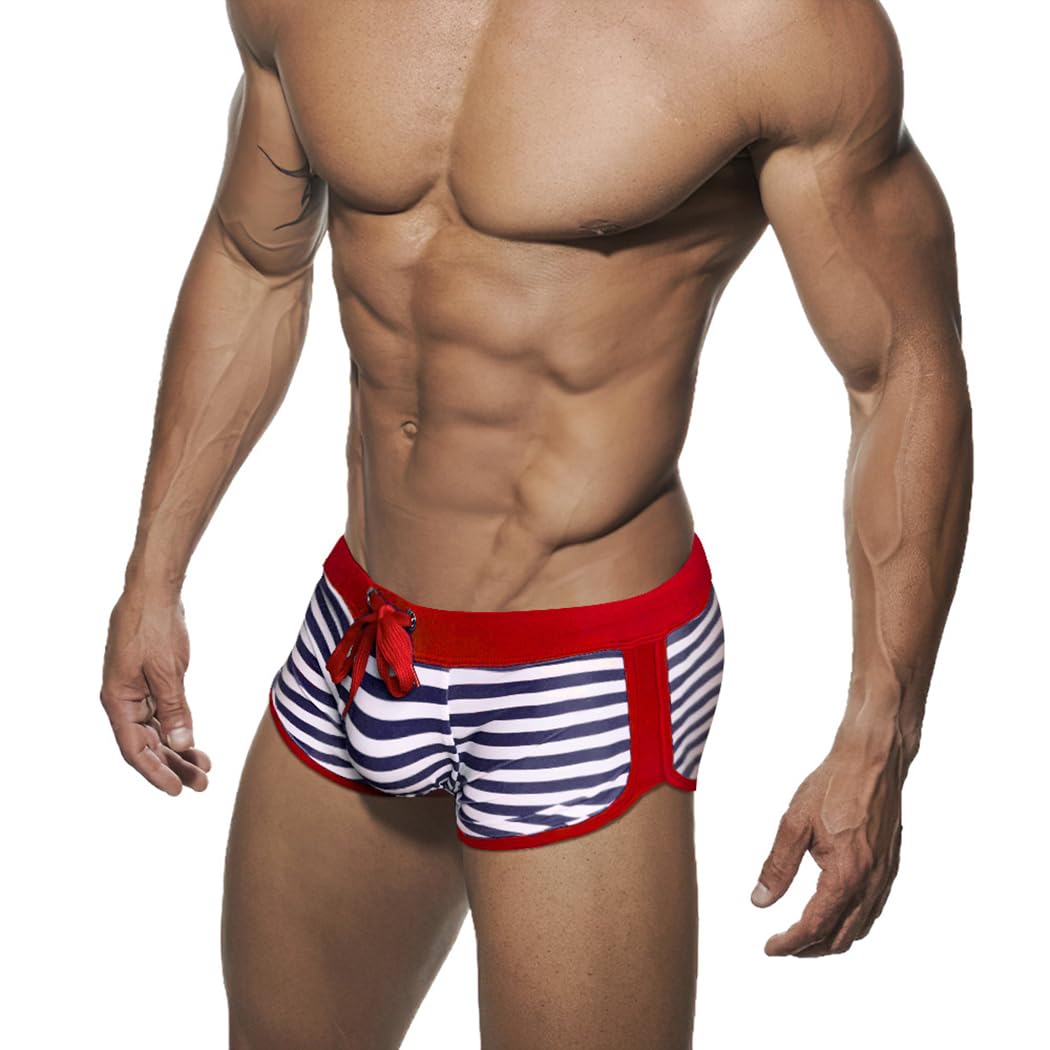 Bañador de Natación Slip para Hombre Traje de Baño de Secado Rápido Moda Shorts Swimming Calzoncillos para Playa Piscina YK78 Tamaño M-2XL