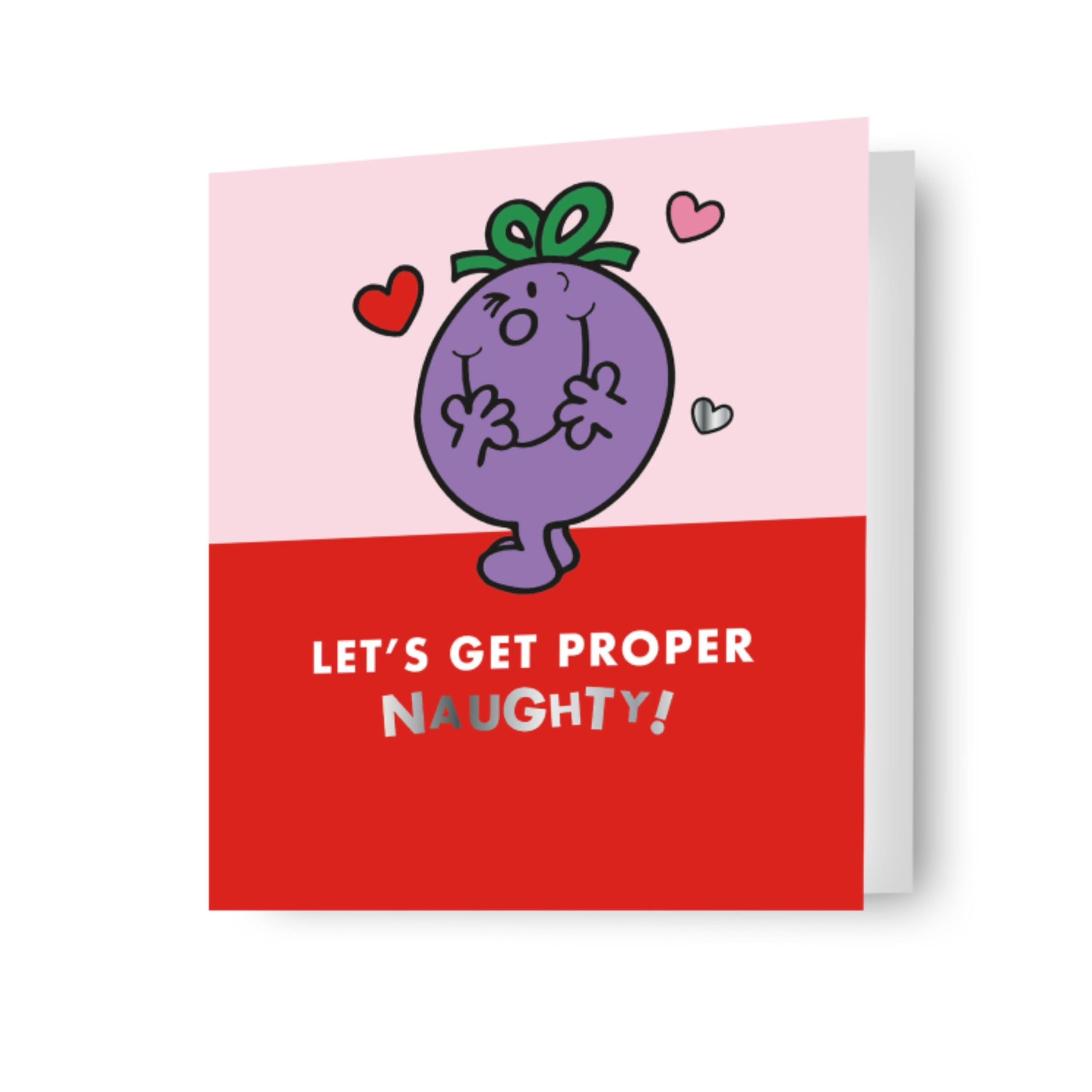 Mr Men & Little Miss Valentine's Day Card 'Let's Get Proper Naughty!' Happy Valentines Day Card Girlfriend, Boyfriend, Husband, Wife