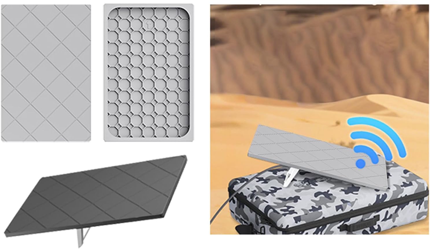 Starlink Gen 3 Protective Cover Case Silicone Protector Cover for Starlink Standard Gen 3 Satellite Dish Waterproof, Hail & Impact Resistant Against Rocks Sand (Gray)