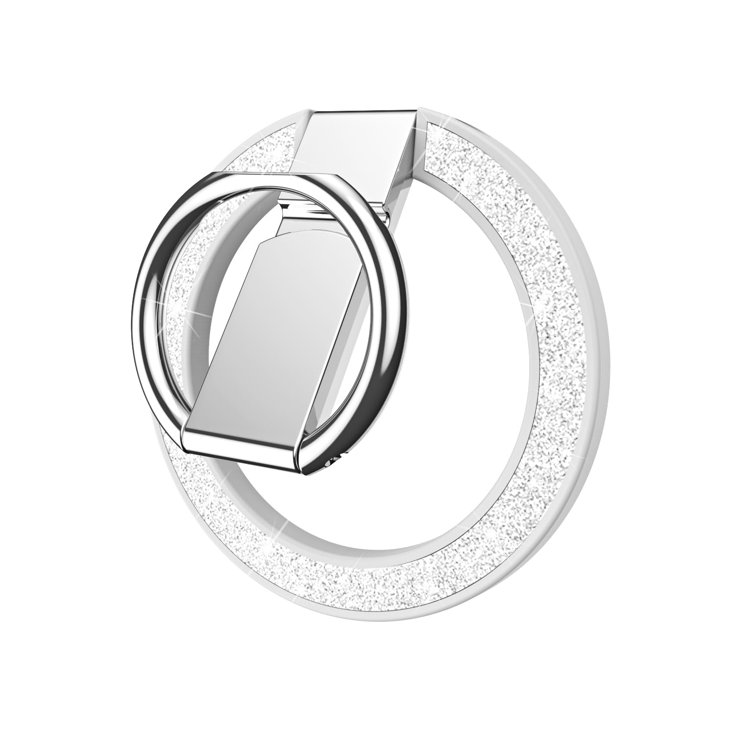 Tensho Magnetischer Handy-Ringhalter – Glitzernd, Verstellbarer Ständer, Für IPhone
