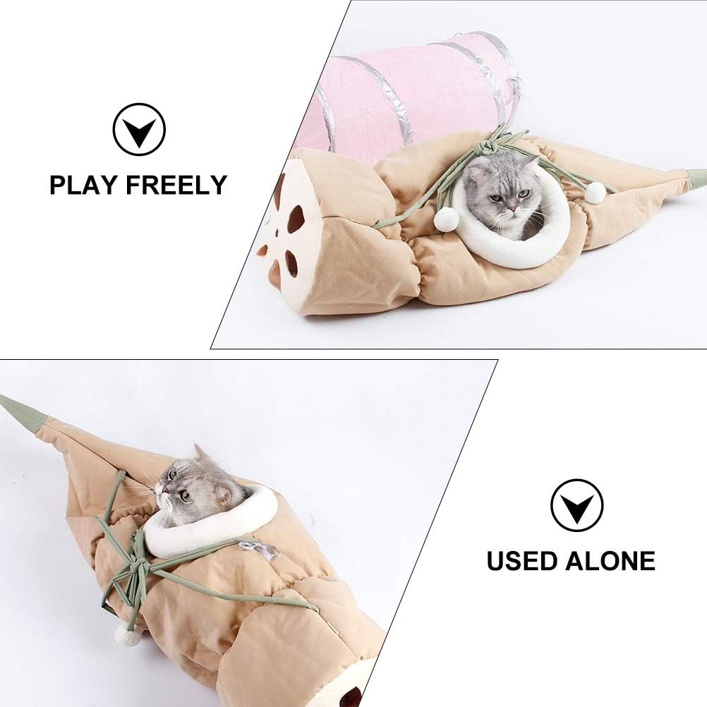 1 Pc Cat Folding Tunnel Outdoor Toys Indoor Toys cat Tent cave cat Tube Toy cat Tunnel Hammock Kitten Tunnel Bed Out Door Toys Hanging Cat Tunnel Polyester Cat nest cat Hanging Bed