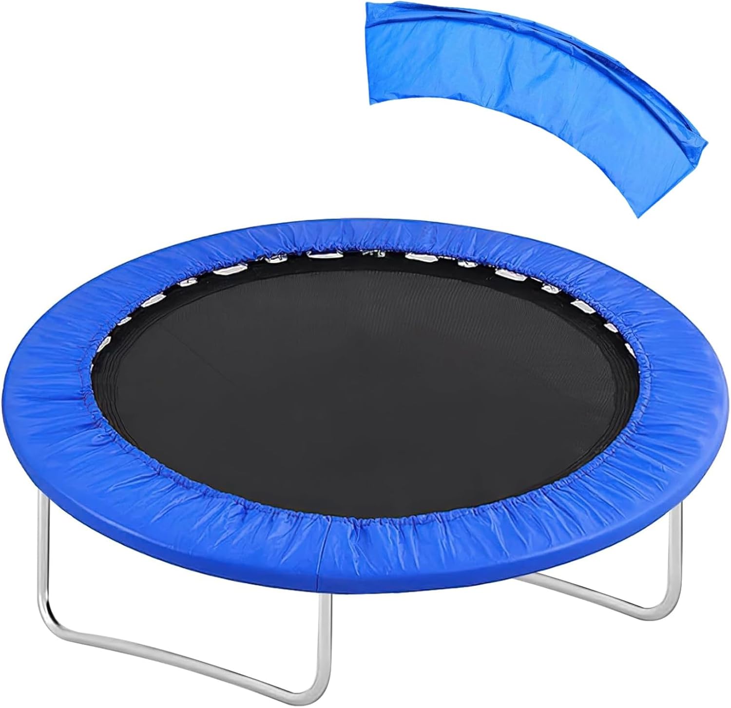 Trampoline Pad Replacement, 6ft/8ft/10ft/12ft/14ft Trampolines Spring Cover, Round Trampoline Spring Protection Cover, No-Hole for Pole Water-Resistant Trampoline Accessories