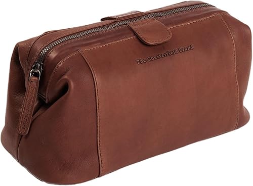 Chesterfield Brand The Toiletry Bag VINCE Cuero para hombres y mujeres | Bolsa de cosméticos de afeitado de viaje, organizador grande de maquillaje, disponible en Yaxa Colombia