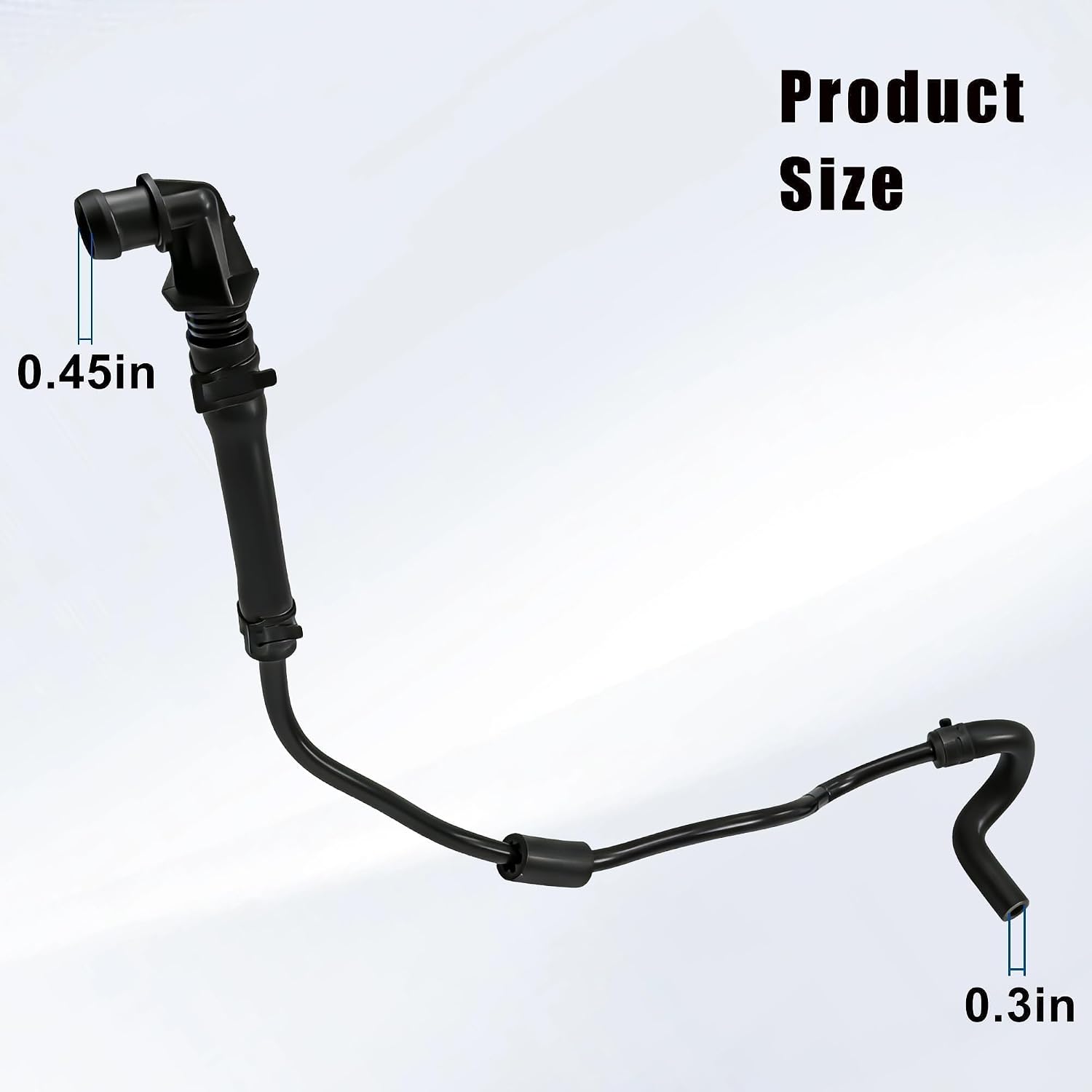 Engine Coolant Overflow Tank Pipe Fit for Audi A4 2.0L A/T 2017 2018 2019 Replace 06L121081F 06L121081K Upper Center Vent Hose