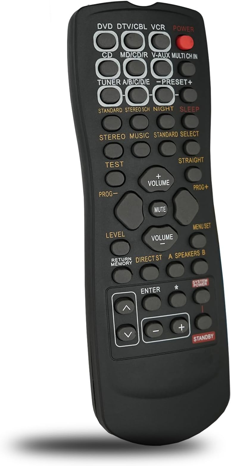 Replacement Remote Control for Yamaha RX-V430 RX-V430RDS RX-V530 RX-V530RDS YHT-700 RX-V557 YHT-750 AV A/V Receiver