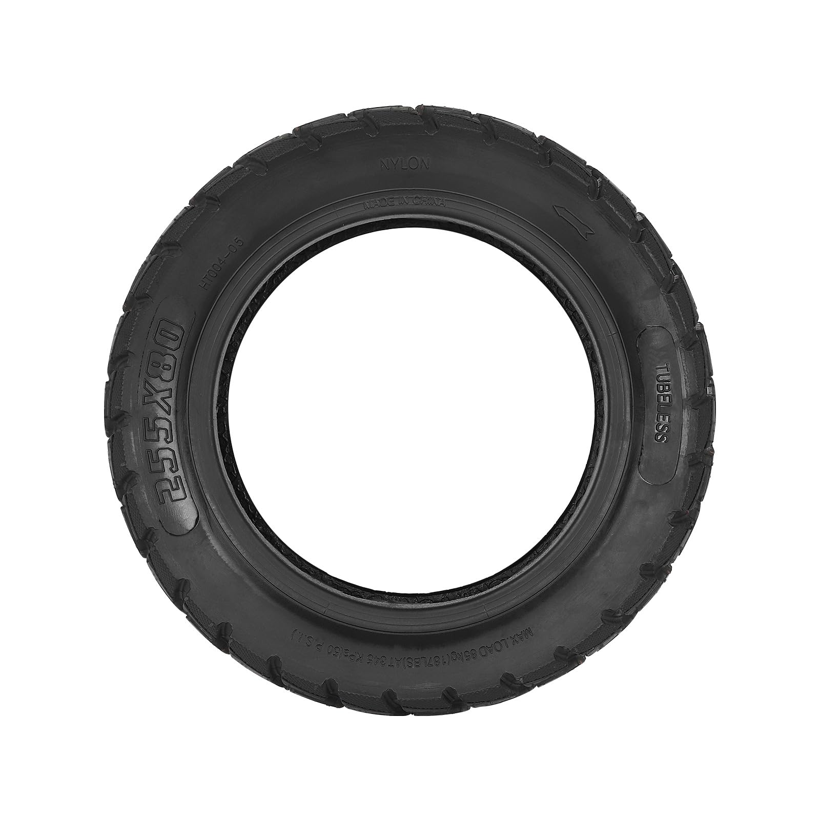 Pneumatici tubeless da fuoristrada 255 x 80, pneumatici di ricambio da 10 pollici/254 mm per monopattino elettrico Zero 10X, pneumatici anteriori e posteriori di ricambio super larghi