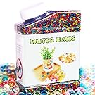 ELONGDI Water Beads Pack Rainbow Mix 50,000 Beads Growing Balls, Jelly Water Gel Beads for Spa Refill, Kids Sensory Toys , Vases, Plant, Wedding and Home Decor