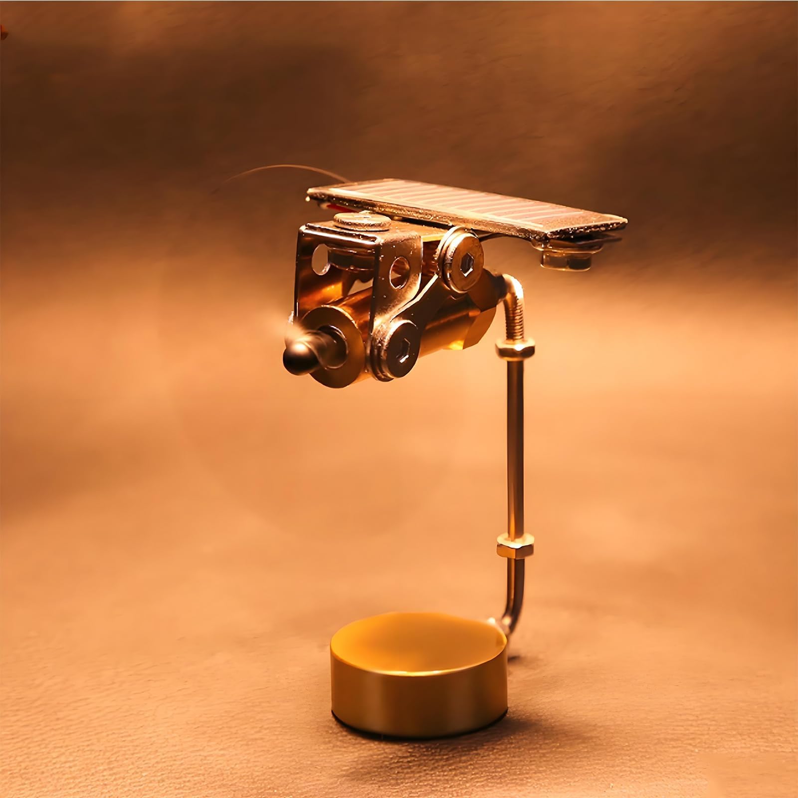 Solarmotor Propeller Ornament Metall Modell Dekoration Kreative Wissenschaft Geschenk für Bildung und Experimentieren