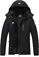 MOERDENG Women's Waterproof Snow Ski Jacket - Warm Breathable Winter Coat for Snowboarding with Zipper Pockets