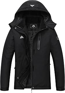MOERDENG Women's Waterproof Snow Ski Jacket - Warm Breathable Winter Coat for Snowboarding with Zipper Pockets