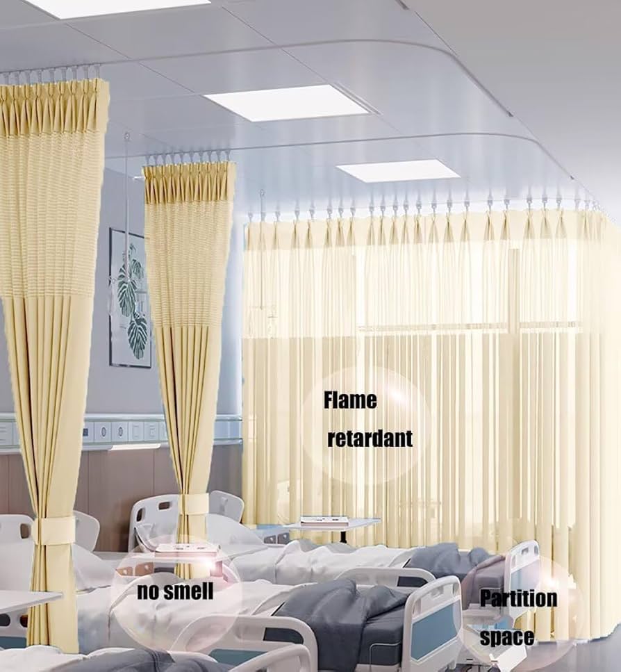 超美品！医療用カーテン　ベージュ 5cm単位】ベット周り、間仕切り｜サンゲツ 医療用メッシュ