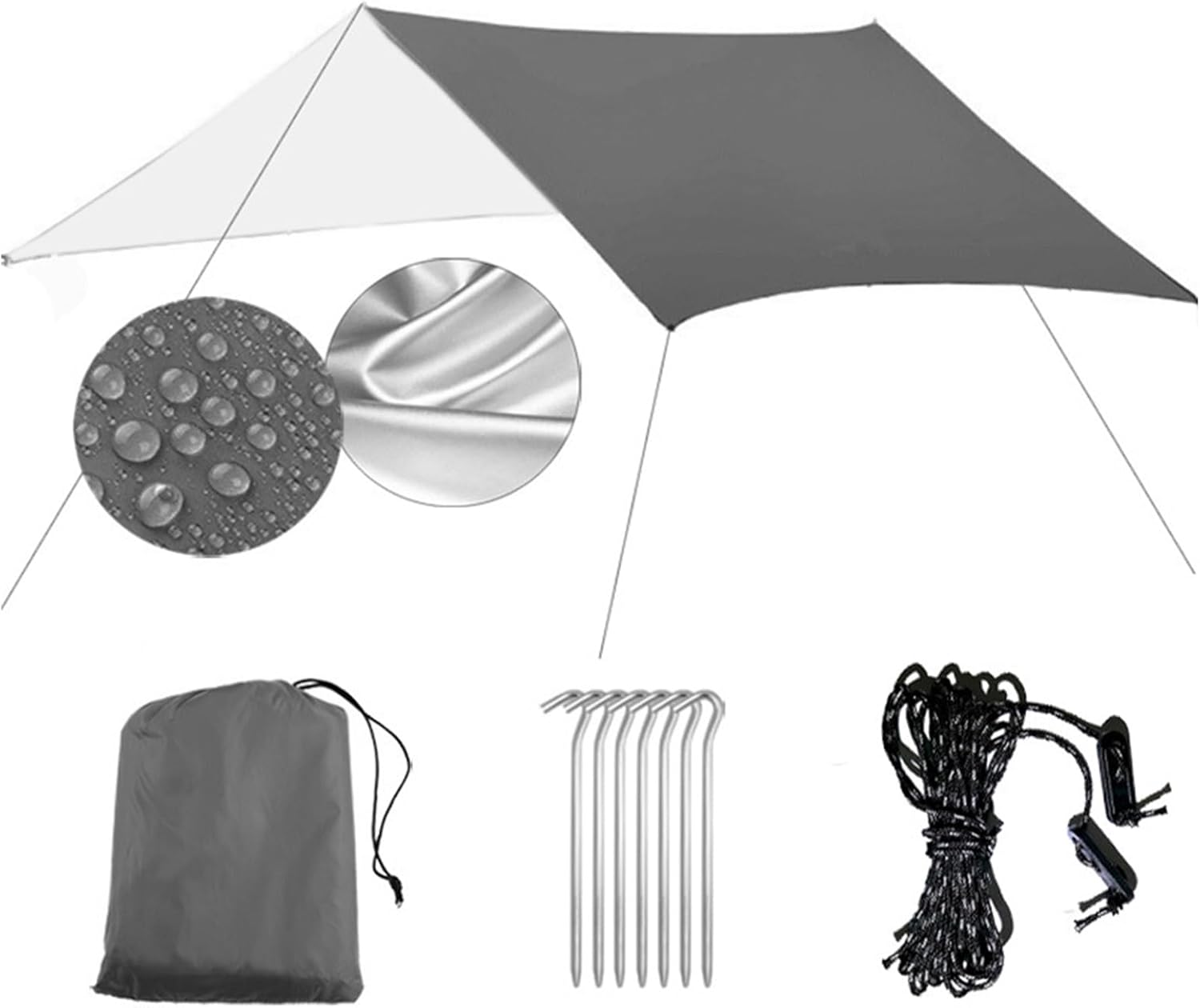 Outdoor Sunshades Tarps Suit Rain Sunshades Tarps Sun Camping Tarps for Backyard Relaxation